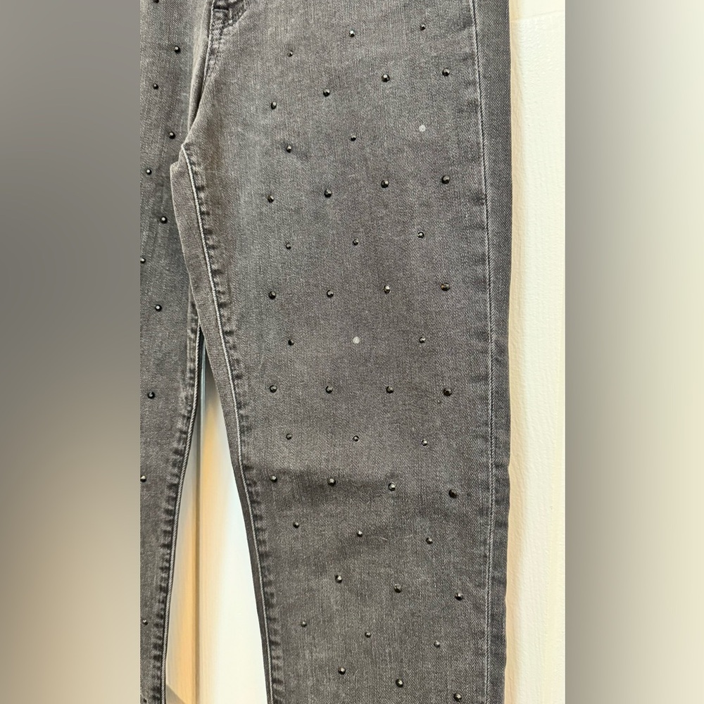 High Waisted Rhinestone Jeans - Picture 2 of 3